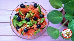 вкусный овощной салатик фото