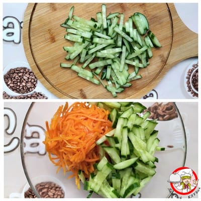 огурцы для салата с корейской морковью фото