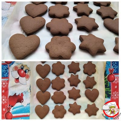 шоколадное песочное печенье в виде сердца фото