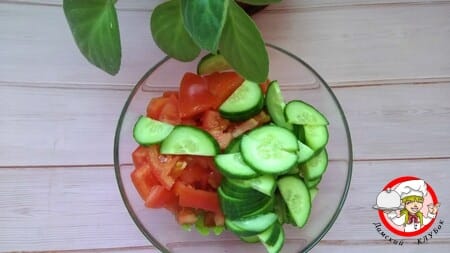 салат из овощей фото