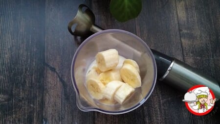 банан молоко блендер фото