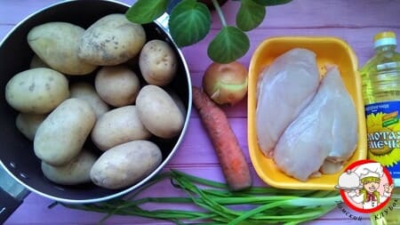 продукты для картошки с курицей фото