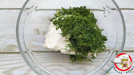 укроп творожный сыр тарелка фото