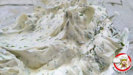 творожный сыр с зеленью для тарталеток фото