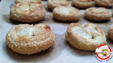 сахарные ушки из духовки фото