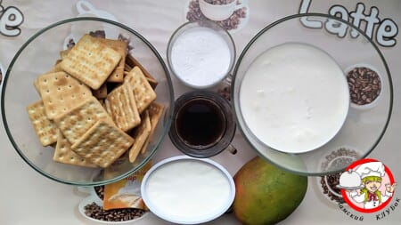 продукты для трайфлов с манго и кремом чиз фото