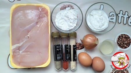 продукты для куриных котлет в бургер фото