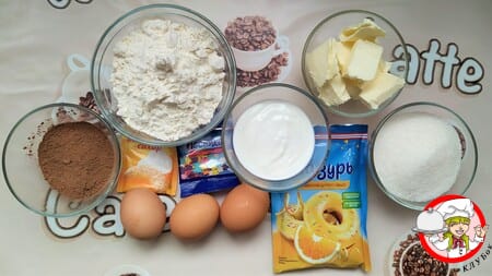 продукты для шоколадного кекса фото