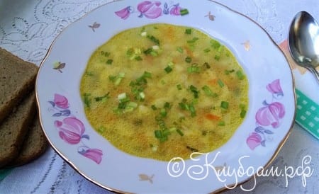 картофельный суп с рожками фото