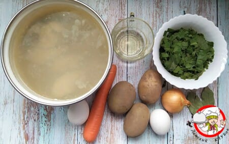 продукты для супа из щавеля