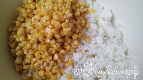 рис консервированная кукуруза фото
