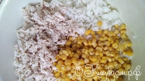 куриное филе кукуруза рис фото